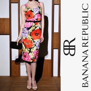 Banana Republic Floral Linda Dress Size 0P NWT